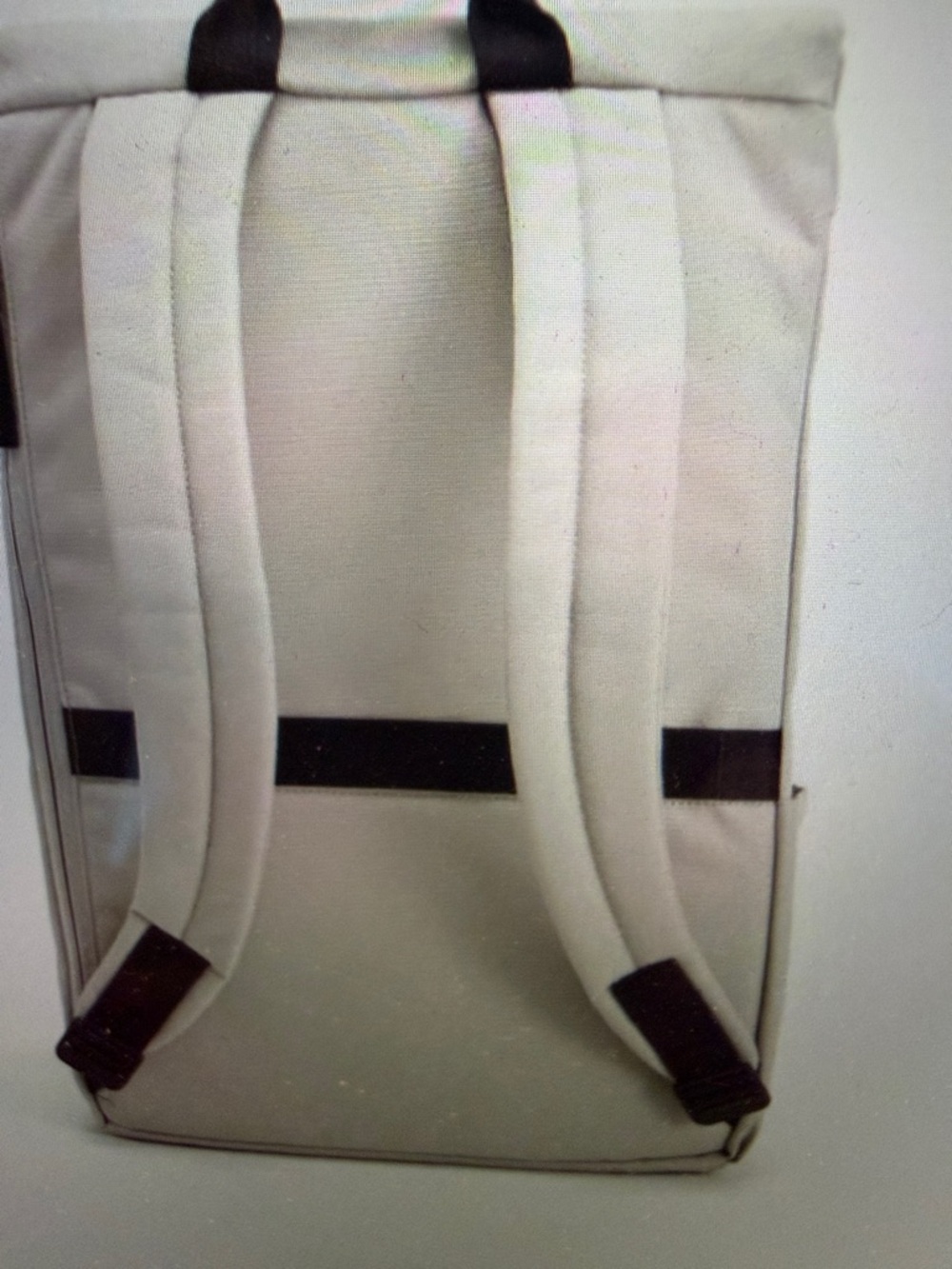 Everlane Cream Roll-Top Everyday Backpack with Black Handle - Picture 8 of 17